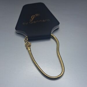 G By Gennaro Gold Tone Snake Coil Bracelet